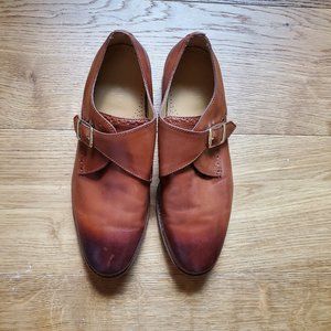 Cole Haan Leather Buckle Shoe - Size 8 - Cognac